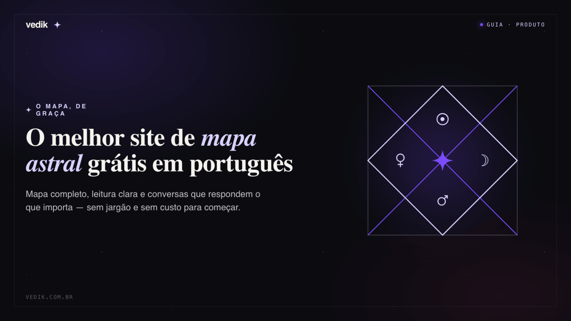 Melhor site para fazer mapa astral grátis em português com interpretação personalizada e dados astrológicos.
