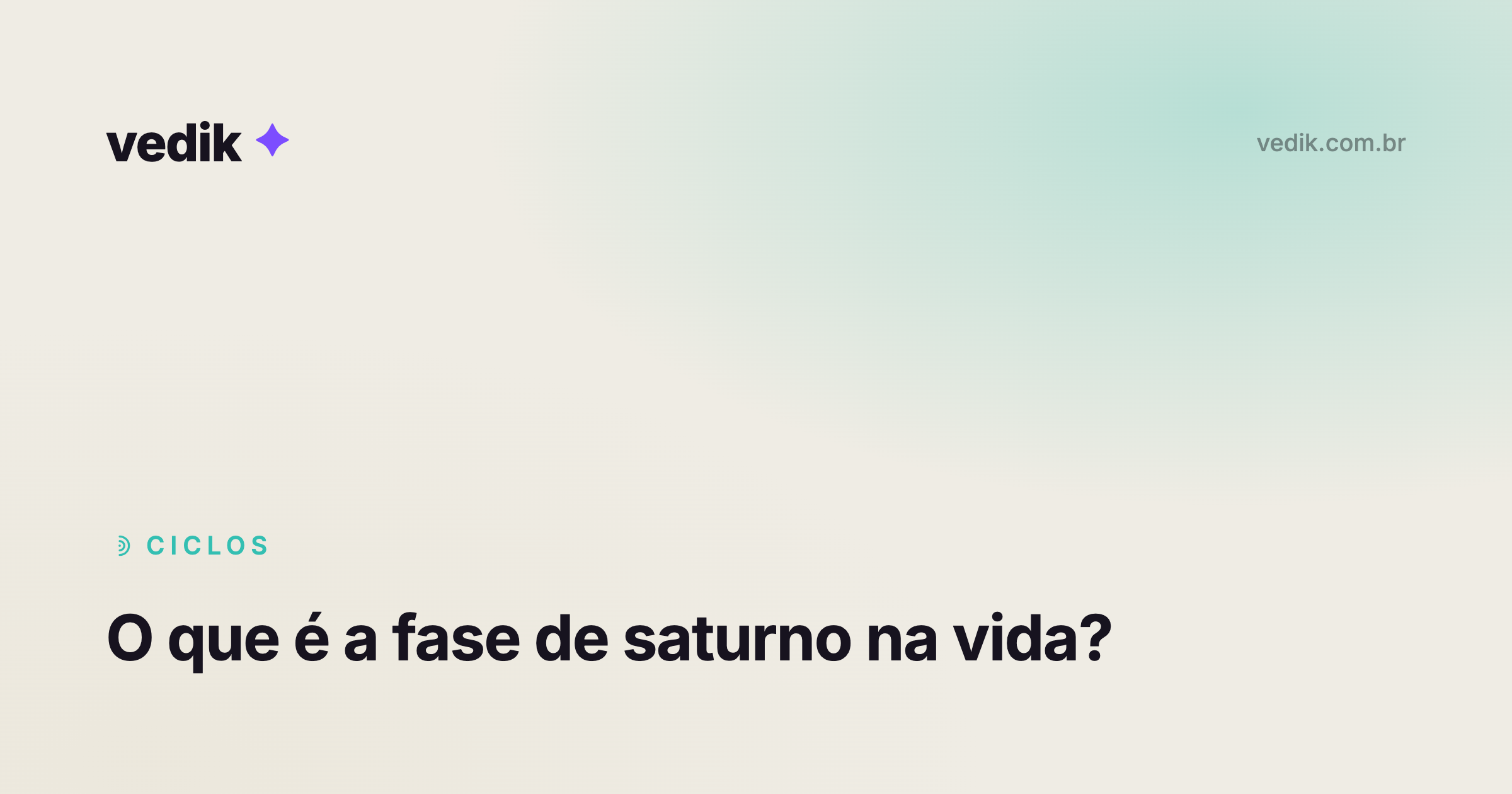 O que significa estar em uma fase de Saturno e quais transformações esse ciclo pode trazer para sua vida.